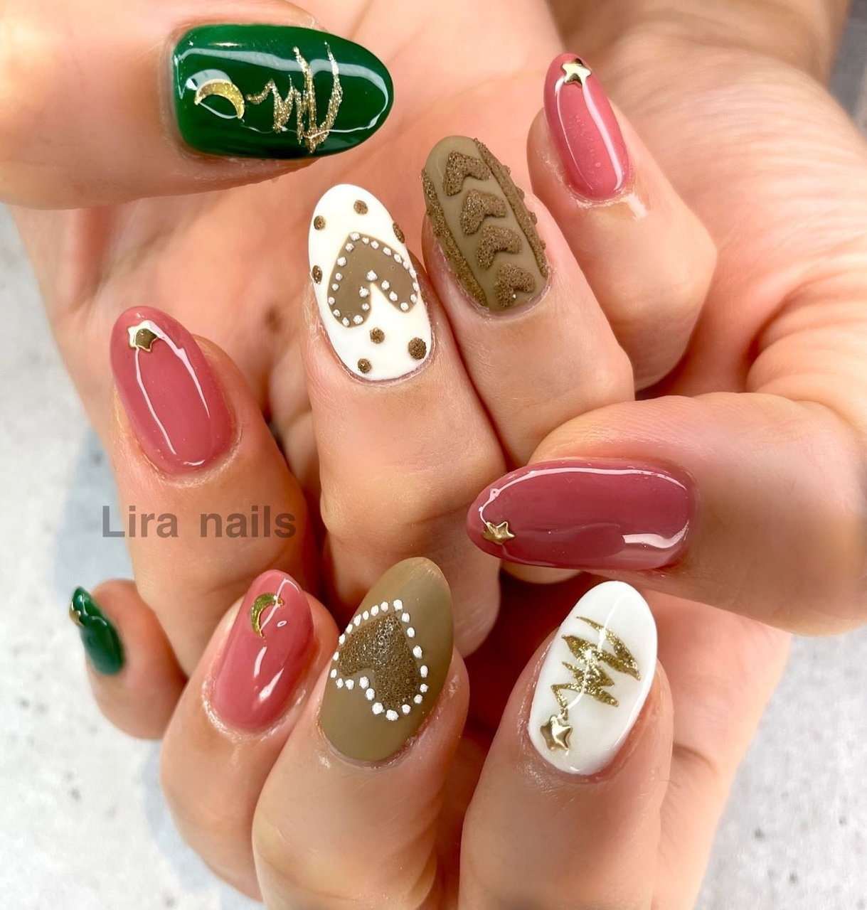 冬 クリスマス デート 女子会 ハンド Lira Nailsのネイルデザイン No ネイルブック