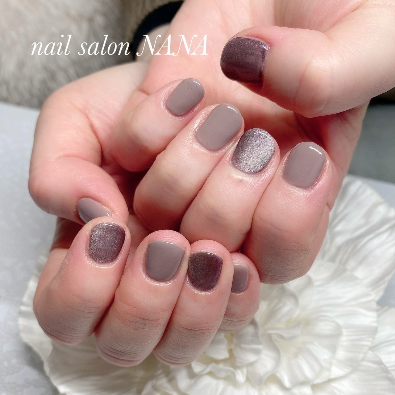 秋 冬 ハンド シンプル ワンカラー Nail Salon Nanaのネイルデザイン No ネイルブック