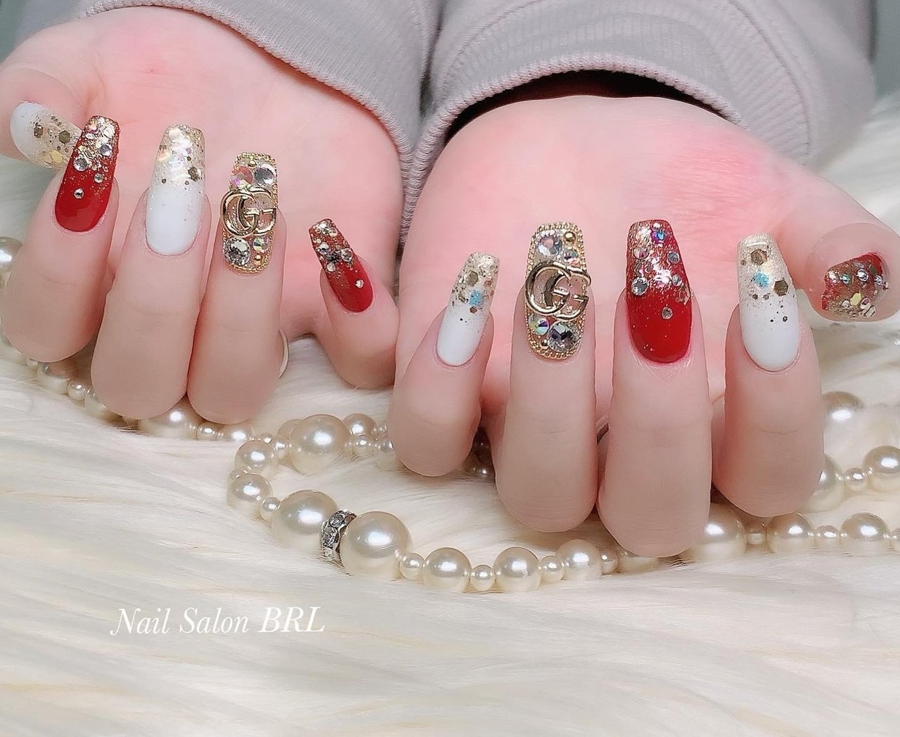 冬 お正月 クリスマス デート ハンド Nail Salon Brl ネイルサロン ベリル のネイルデザイン No ネイルブック
