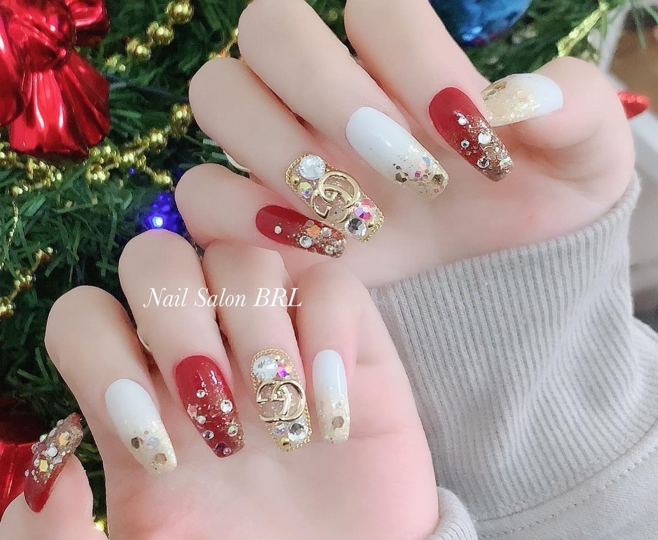 冬 お正月 クリスマス デート ハンド Nail Salon Brl ネイルサロン ベリル のネイルデザイン No ネイルブック