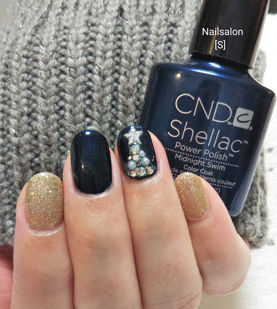 冬 クリスマス ハンド シンプル ラメ シェラックネイル専門店 S のネイルデザイン No ネイルブック