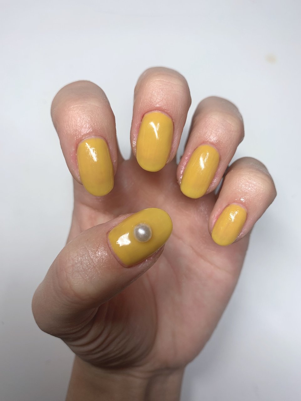 オールシーズン ハンド シンプル ショート オレンジ Nikochanohtama のネイルデザイン No ネイルブック