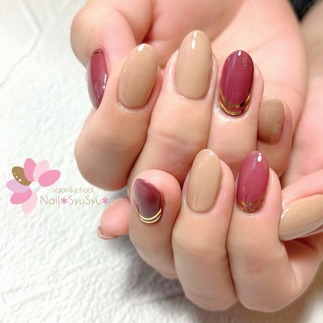 秋 ハンド シンプル ワンカラー ベージュ Nail Syusyu ネイルシュシュのネイルデザイン No ネイルブック