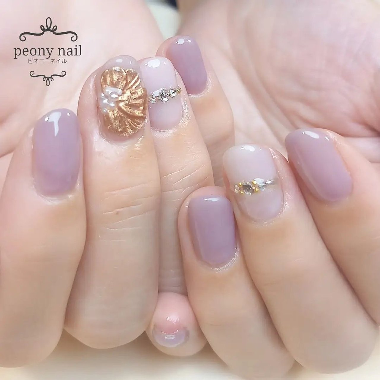 春 オールシーズン オフィス ブライダル ハンド Peony Nail ピオニーネイル横浜のネイルデザイン No ネイルブック