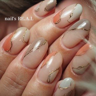 金継ぎネイルのネイルデザイン ネイルブック