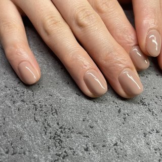 グレー 一色塗りのネイルデザイン ネイルブック