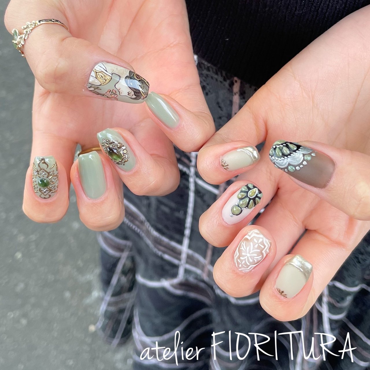 冬 成人式 パーティー 女子会 ハンド Fioritura Aiのネイルデザイン No ネイルブック