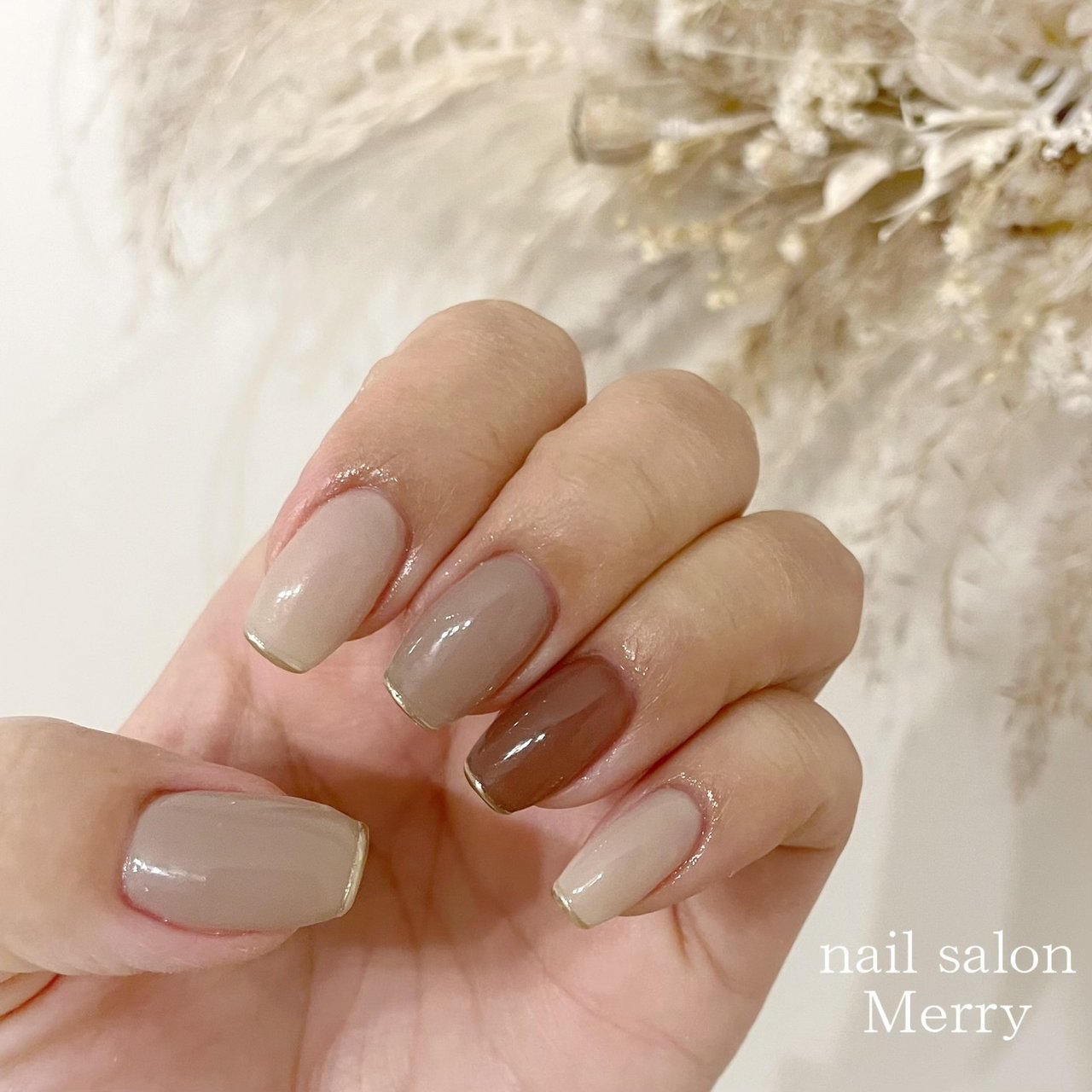 秋 冬 クリスマス オフィス ハンド Nail Salon Merry メリー のネイルデザイン No ネイルブック
