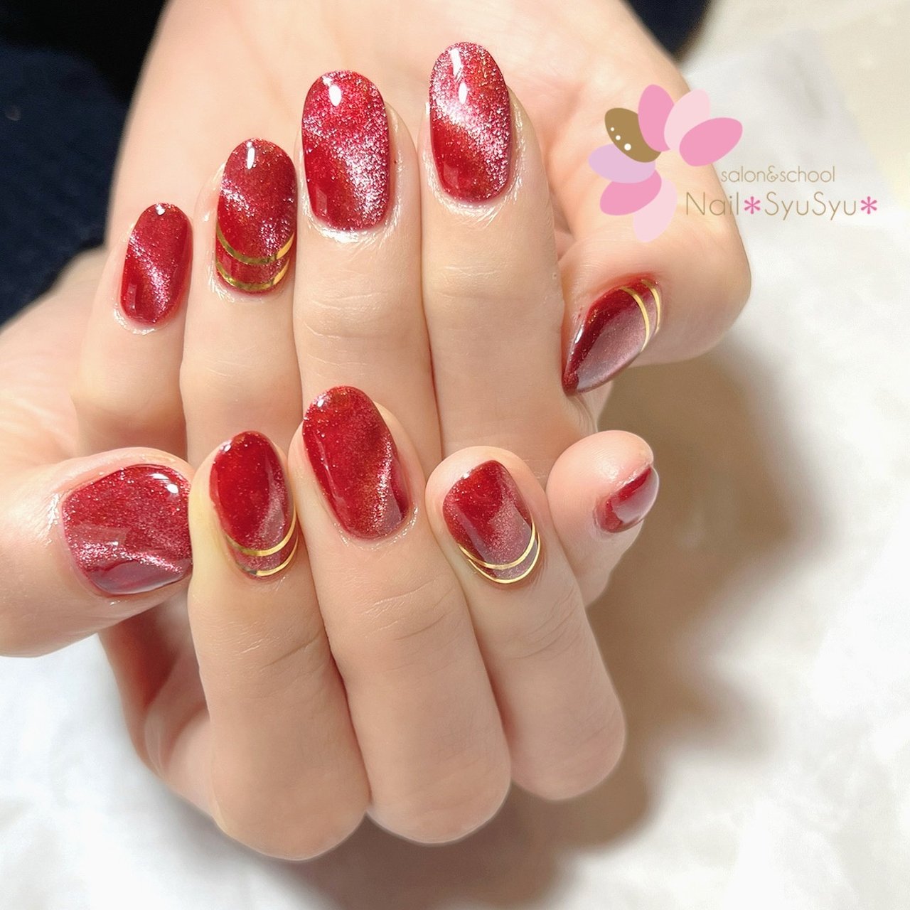 秋 冬 ハンド シンプル ラメ Nail Syusyu ネイルシュシュのネイルデザイン No ネイルブック