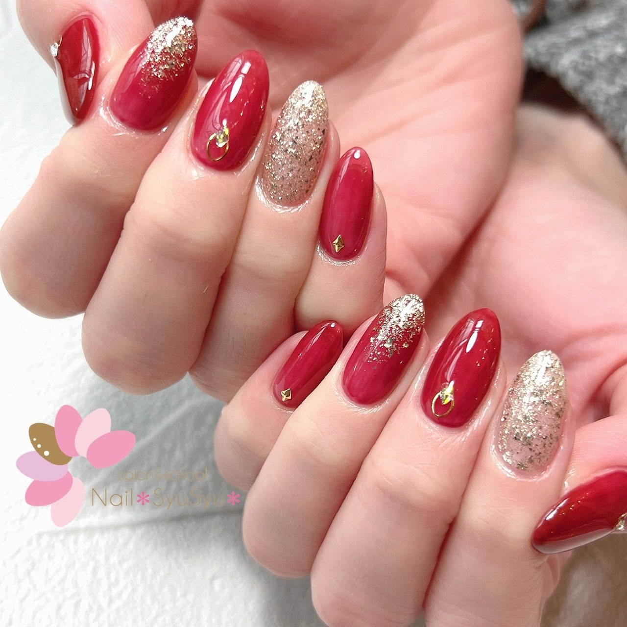 秋 冬 ハンド ラメ ワンカラー Nail Syusyu ネイルシュシュのネイルデザイン No ネイルブック