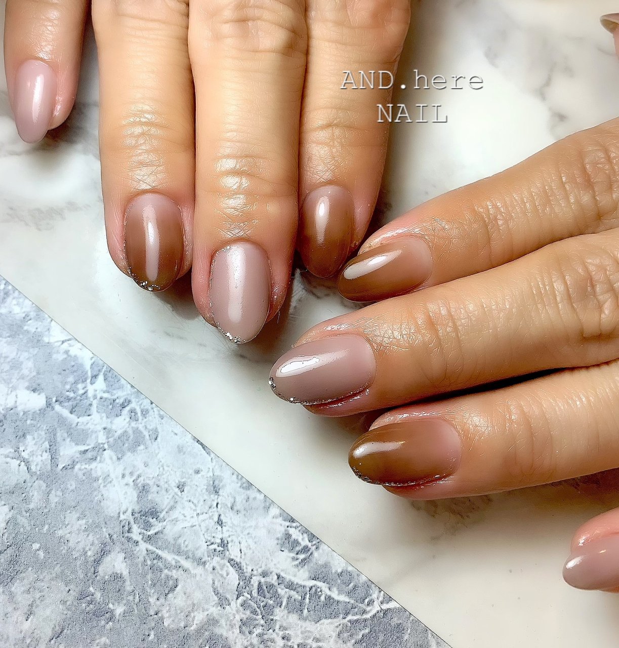 秋 冬 オフィス デート グラデーション Miwannieのネイルデザイン No ネイルブック