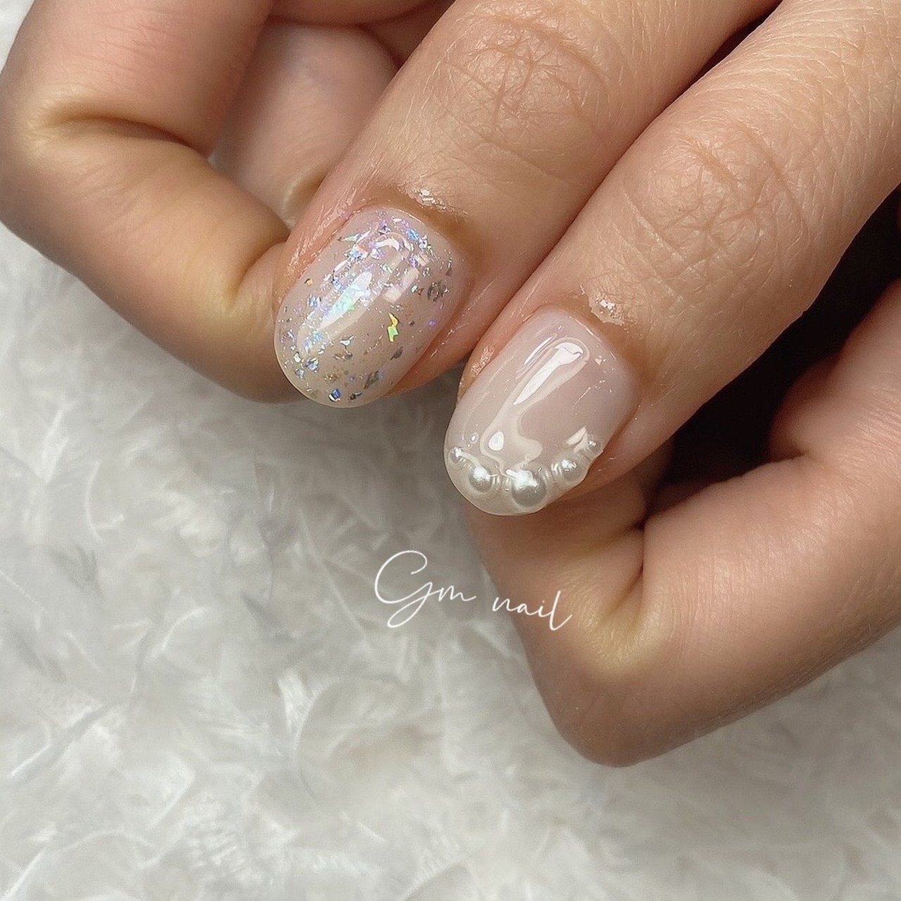 冬 オールシーズン オフィス ブライダル ハンド Gm Nailのネイルデザイン No ネイルブック