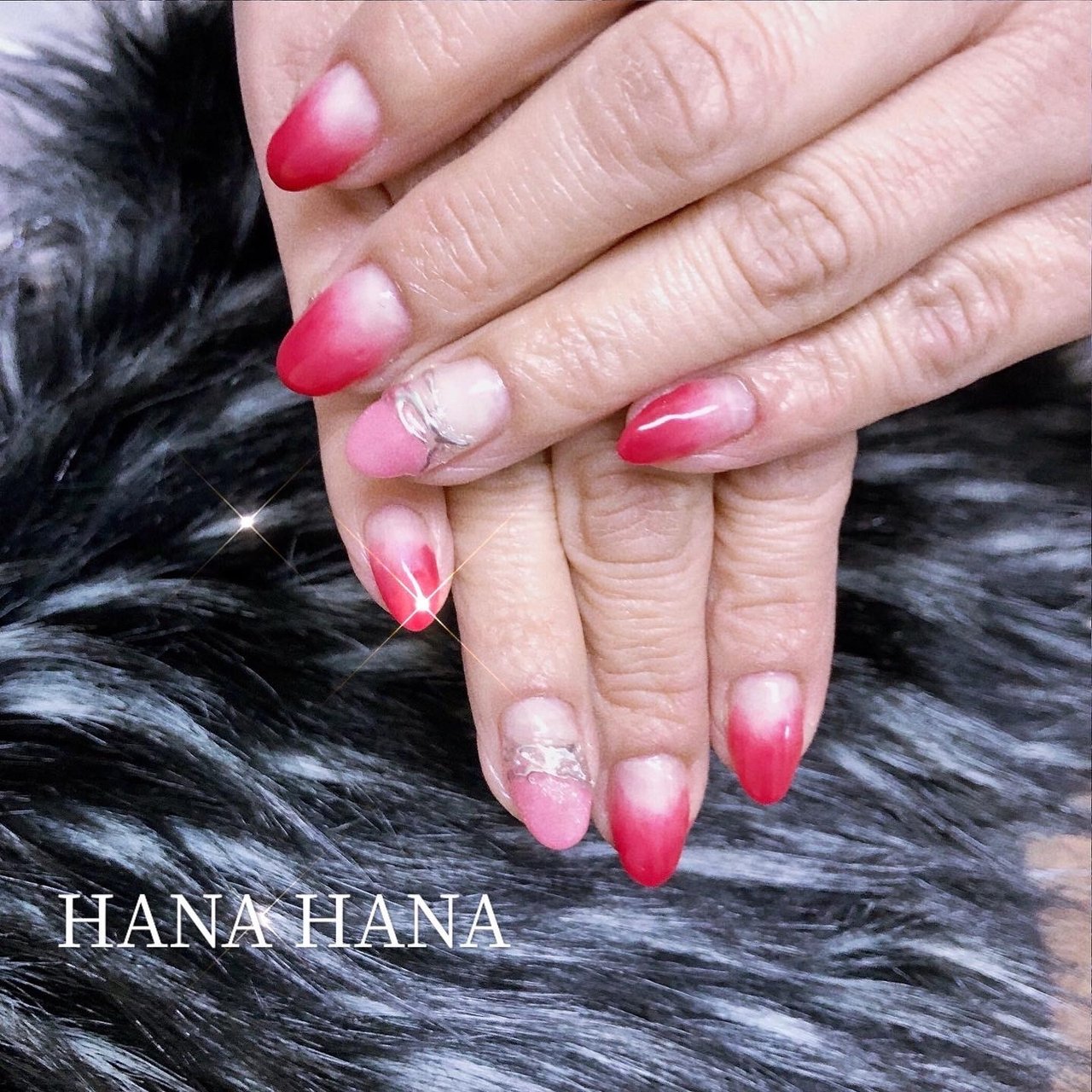 オールシーズン ハンド グラデーション ニュアンス アイシング Hana Hanaのネイルデザイン No ネイルブック