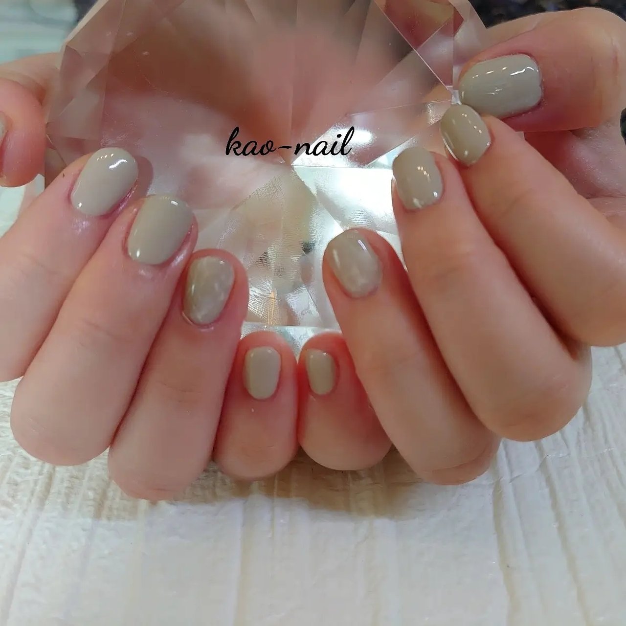 冬 オールシーズン オフィス ハンド ワンカラー Kao Nailのネイルデザイン No ネイルブック