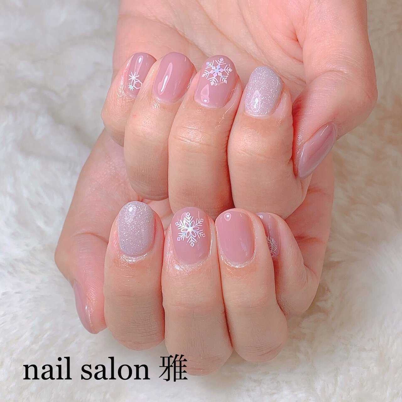 冬 お正月 クリスマス オフィス ハンド Nail Salon School 雅のネイルデザイン No ネイルブック