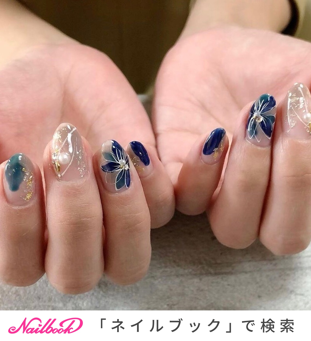 夏 冬 オールシーズン ハンド シンプル Nailsalonlagoのネイルデザイン No ネイルブック