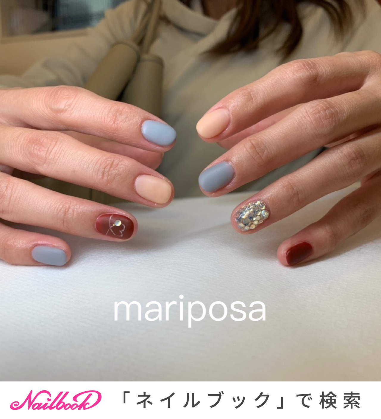 冬 お正月 クリスマス ハンド シンプル Nailsalon Mariposaのネイルデザイン No ネイルブック