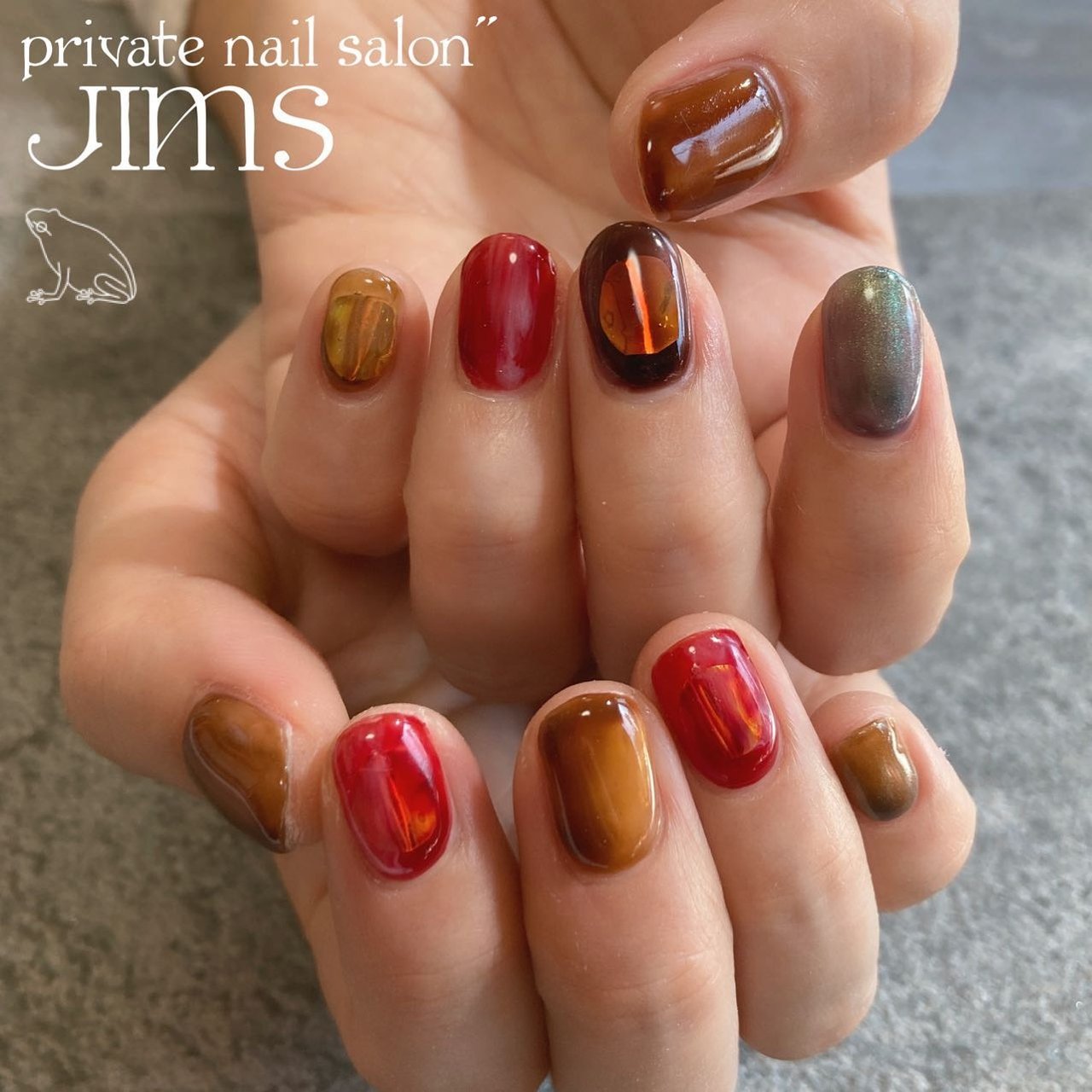 秋 冬 バレンタイン 女子会 ハンド Nail Salon Jimsのネイルデザイン No ネイルブック