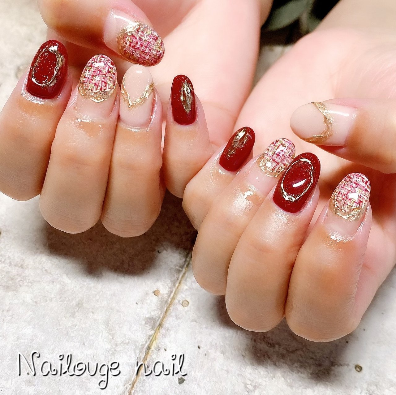 秋 冬 パーティー デート ハンド Nailsalon Nailougeのネイルデザイン No ネイルブック