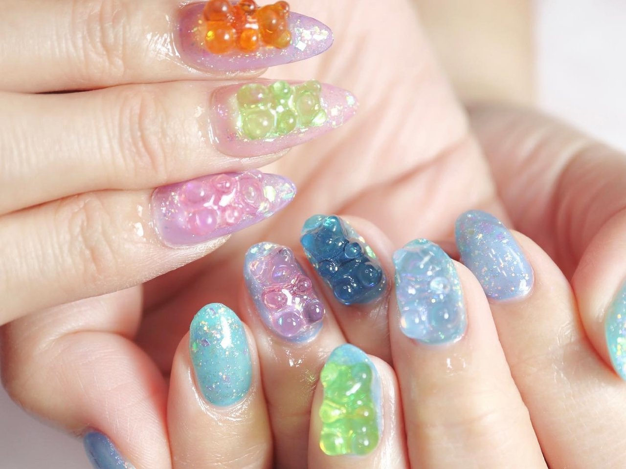 private nailsalon floral＊＊M＊＊のネイルデザイン[No.6919855