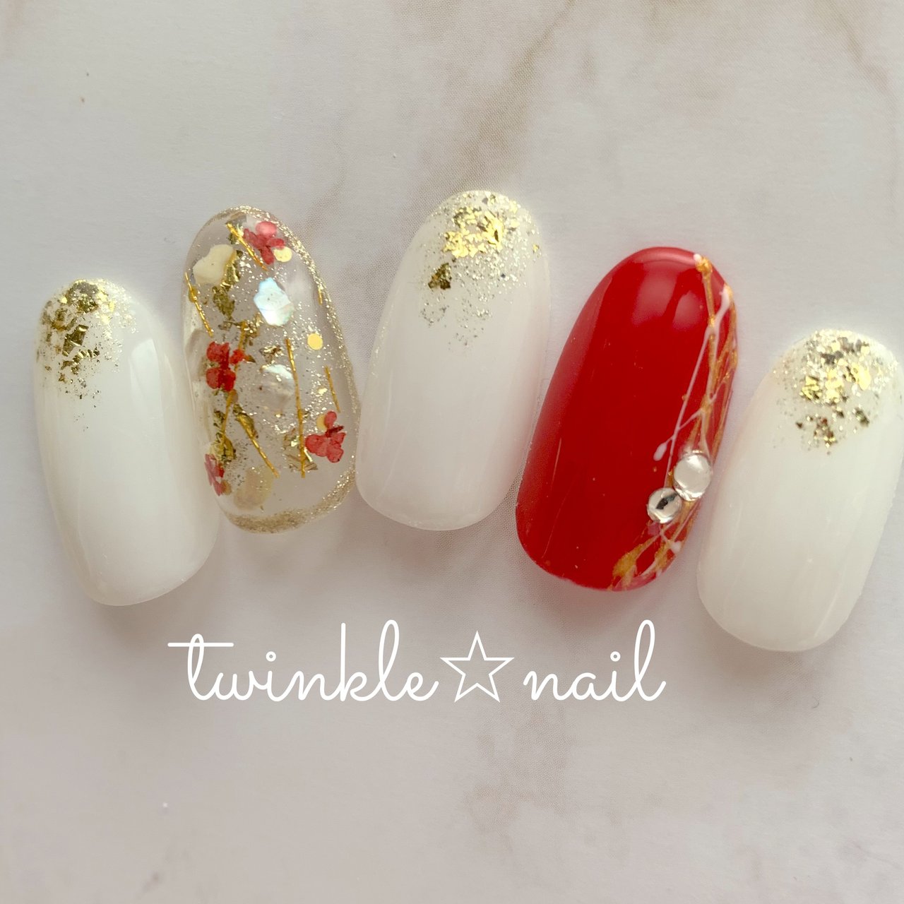 冬 お正月 成人式 ハンド ホログラム Twinkle Nailのネイルデザイン No ネイルブック