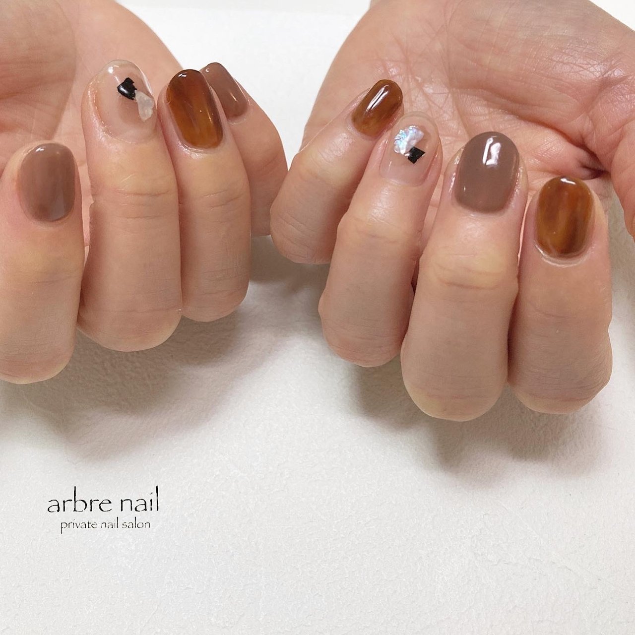 秋/冬/ハンド/シンプル/シェル - namiyamaのネイルデザイン[No.6921633  