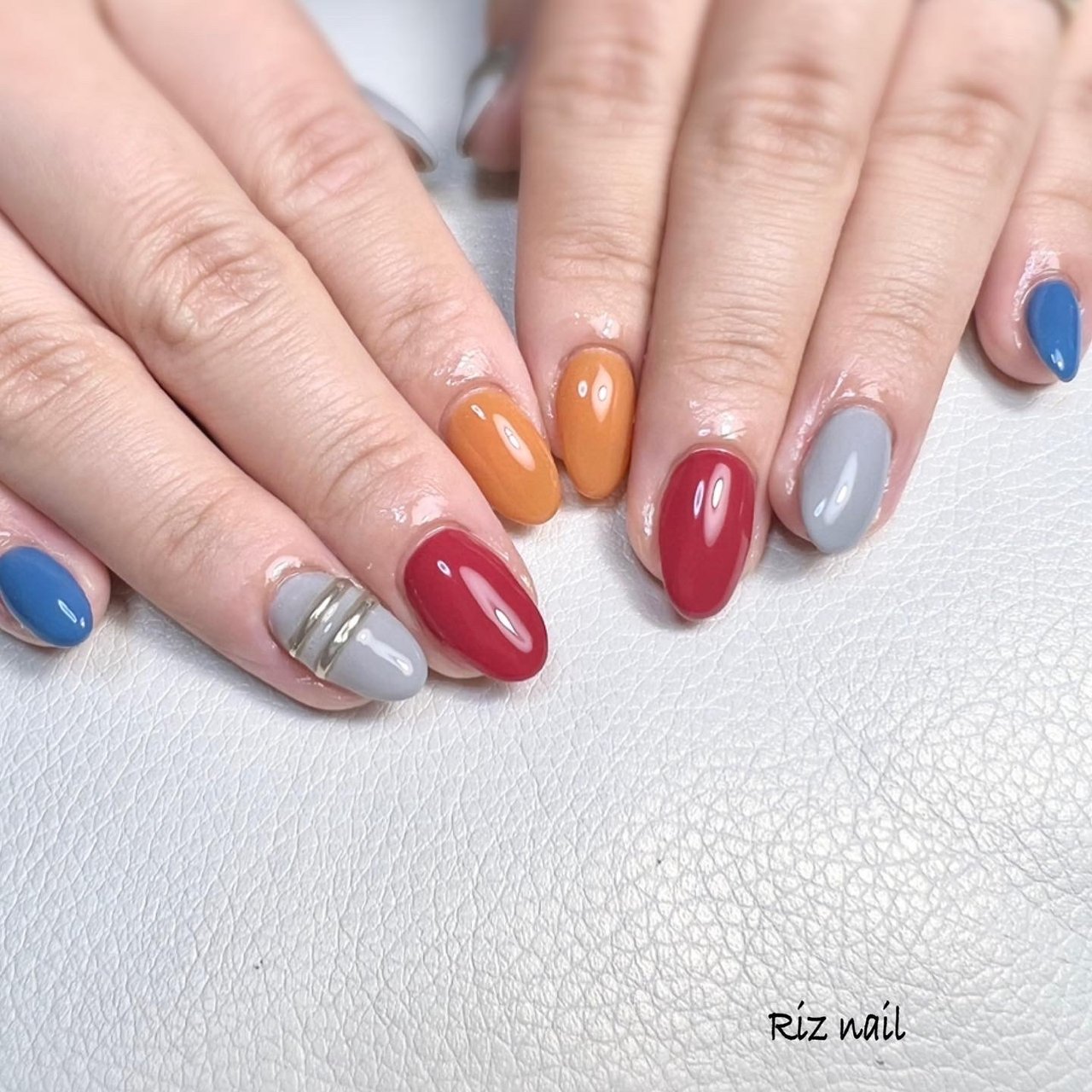 秋 冬 ハンド シンプル ビジュー Riz Nail リズネイル のネイルデザイン No ネイルブック