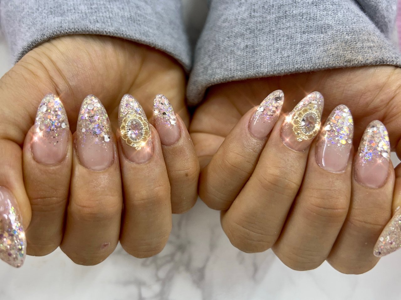 冬 オールシーズン ブライダル パーティー ハンド Bravery Rose ブレイブリーローズのネイルデザイン No ネイル ブック