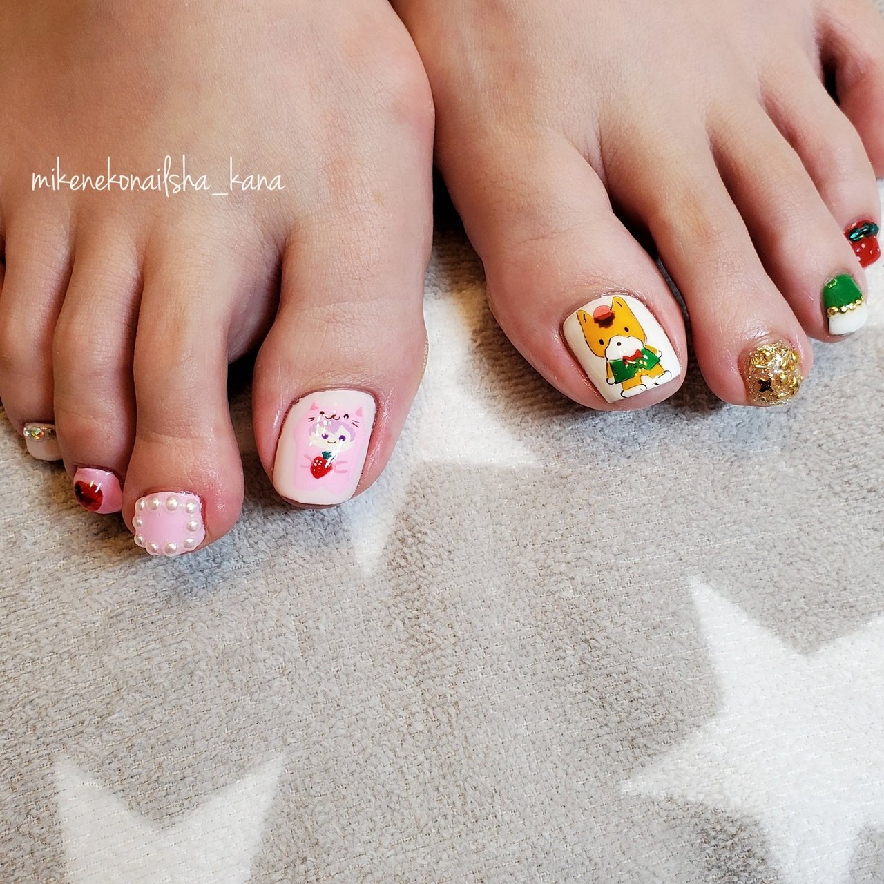 夏 秋 冬 オールシーズン フット 吉祥寺ミケネコnail社のネイルデザイン No ネイルブック
