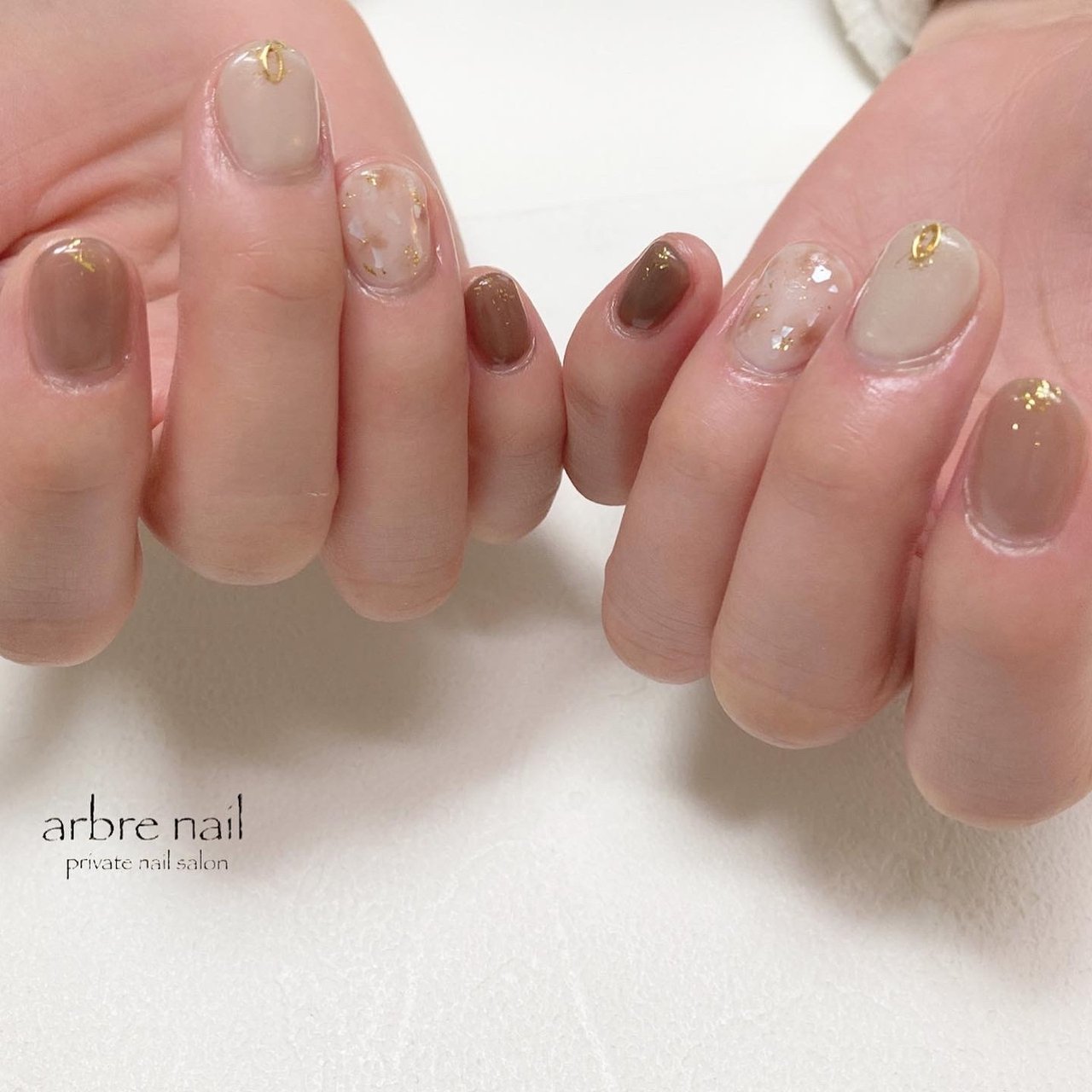 秋 冬 ハンド ワンカラー ニュアンス Namiyamaのネイルデザイン No ネイルブック