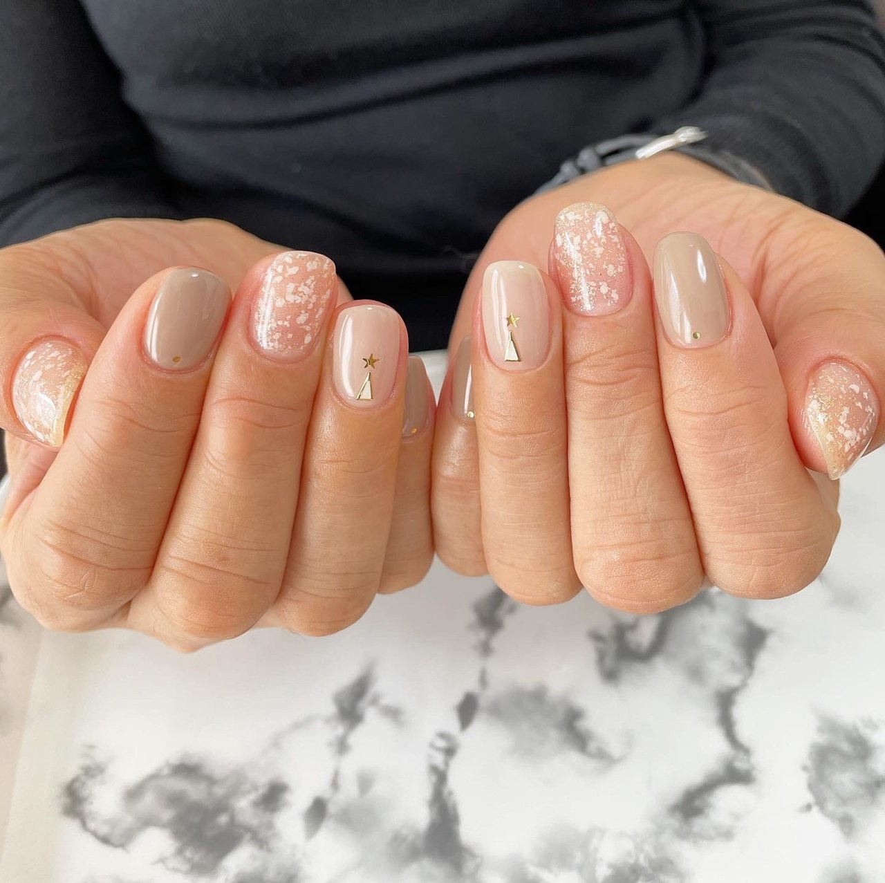 冬 クリスマス パーティー デート ホログラム Nailsalon Almaのネイルデザイン No ネイルブック