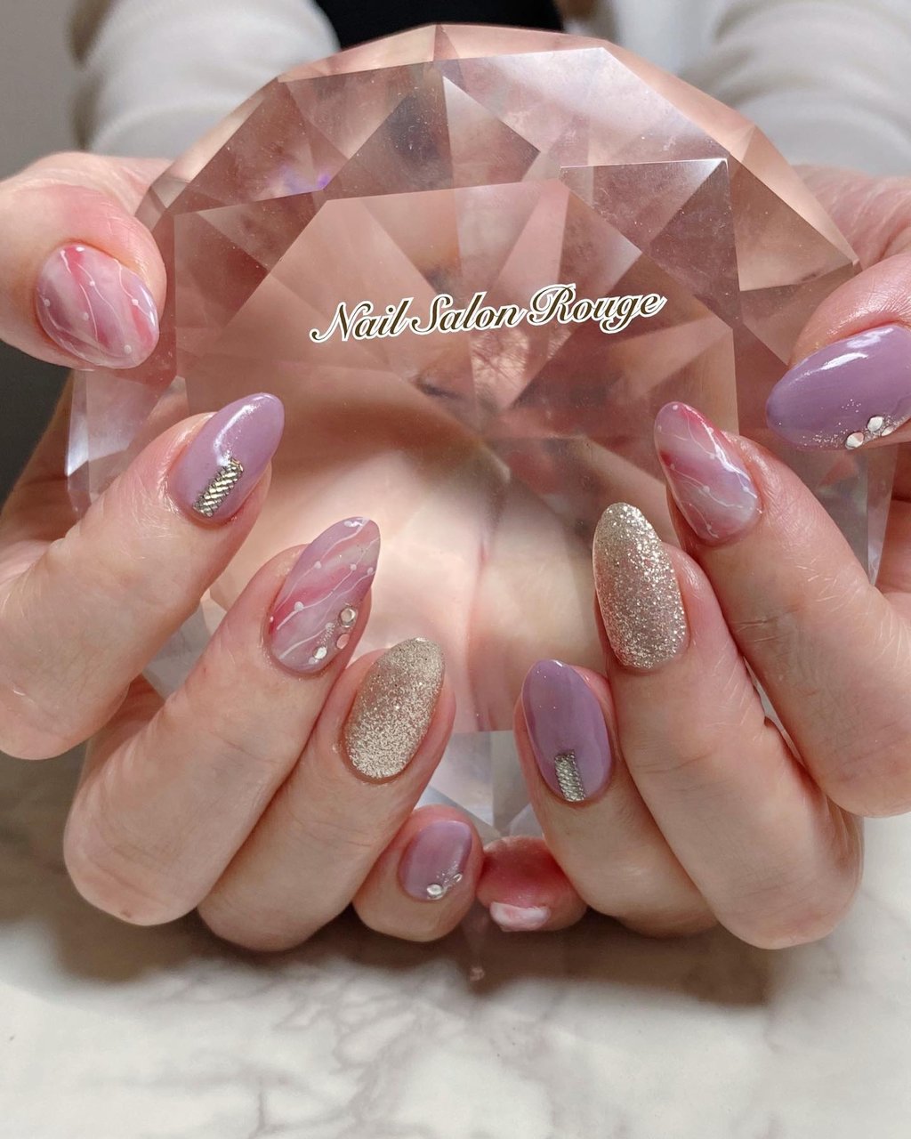 オールシーズン バレンタイン オフィス デート ハンド 郡山 Nail Salon Rougeのネイルデザイン No ネイルブック