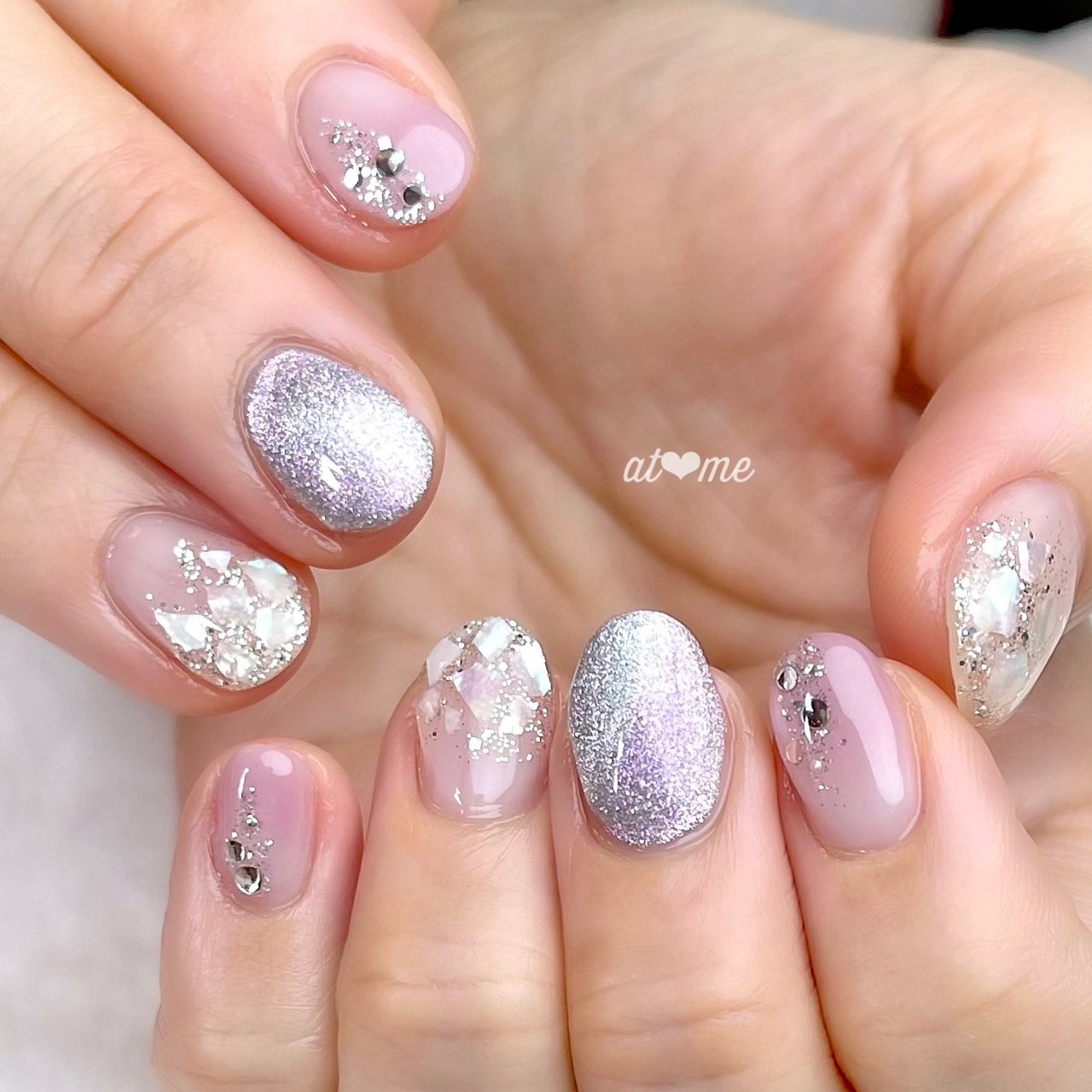 冬 バレンタイン クリスマス ブライダル ハンド At Meのネイルデザイン No ネイルブック