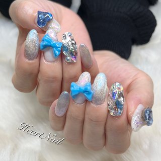 ハートパーツのネイルデザイン ネイルブック