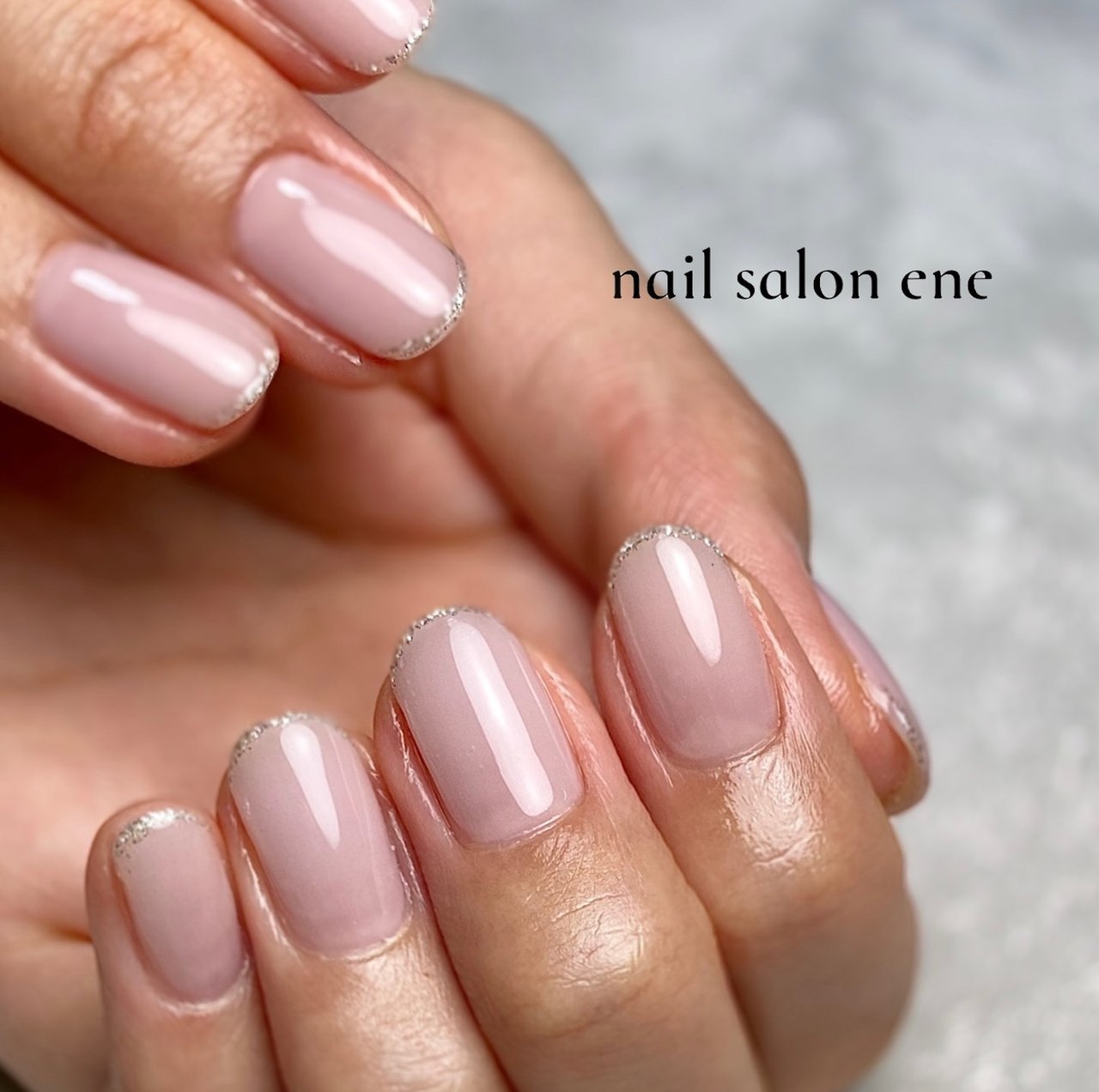 オールシーズン ハンド シンプル ラメ ワンカラー Nail Salon Ene エネ のネイルデザイン No ネイルブック