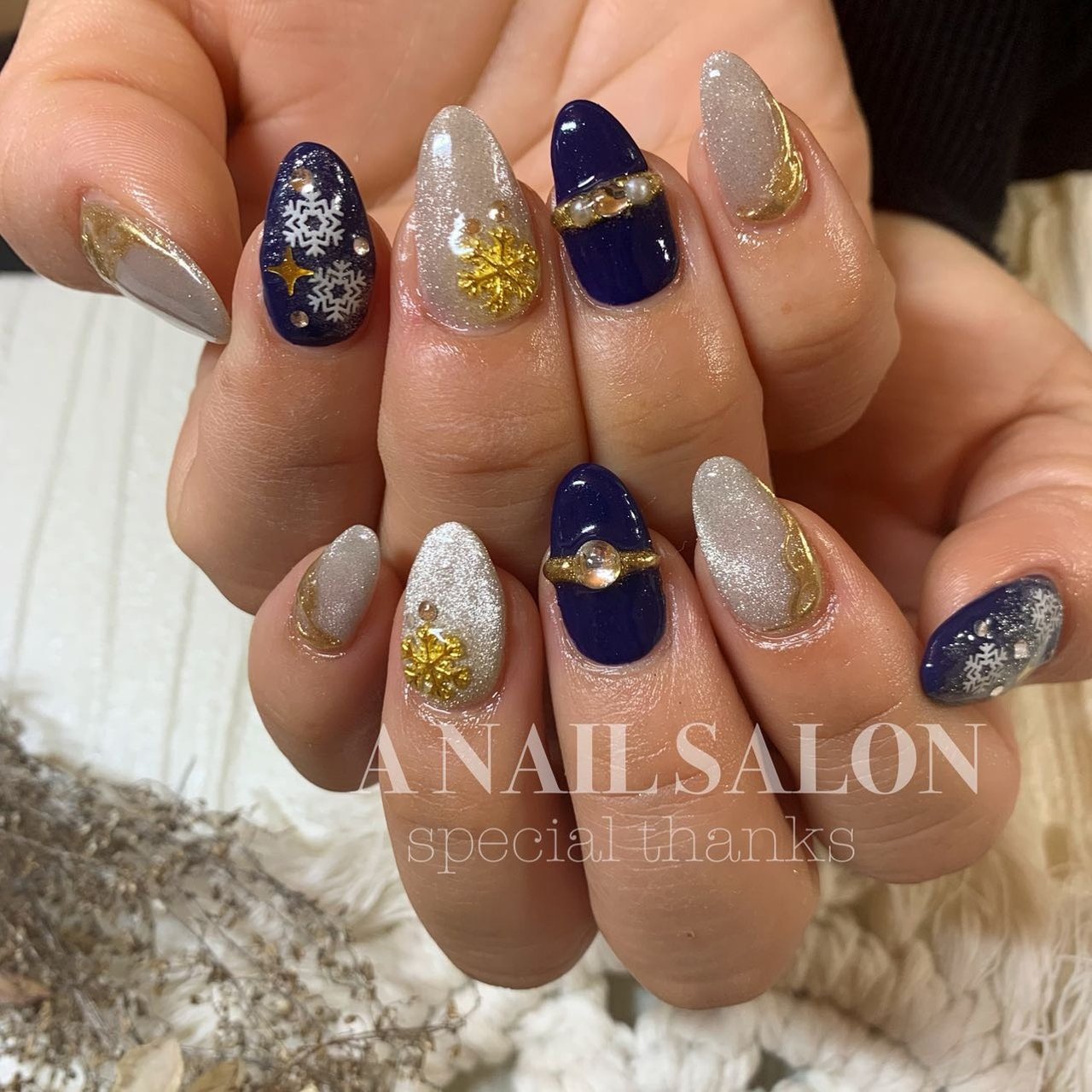 冬 クリスマス パーティー デート ハンド Sato Asakaのネイルデザイン No ネイルブック