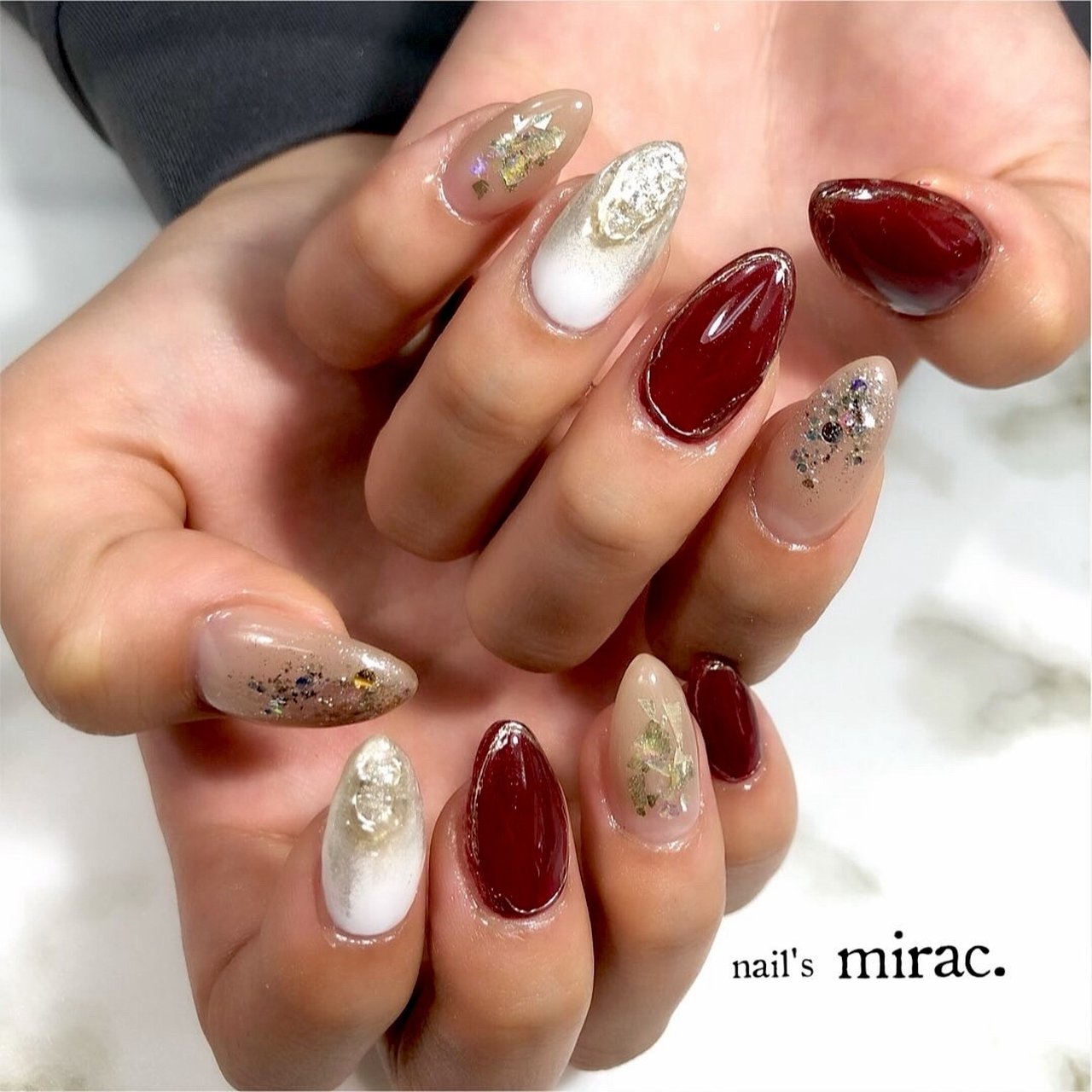 お正月 成人式 デート 女子会 ハンド Nail Smirac 林 智子のネイルデザイン No ネイルブック