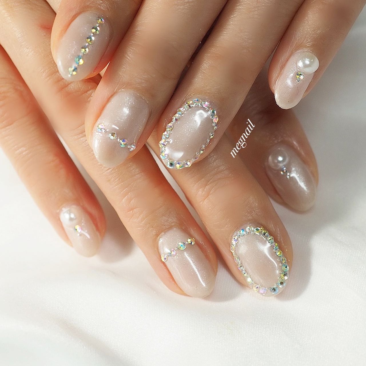 冬 お正月 ブライダル パーティー ハンド Megnailのネイルデザイン No ネイルブック