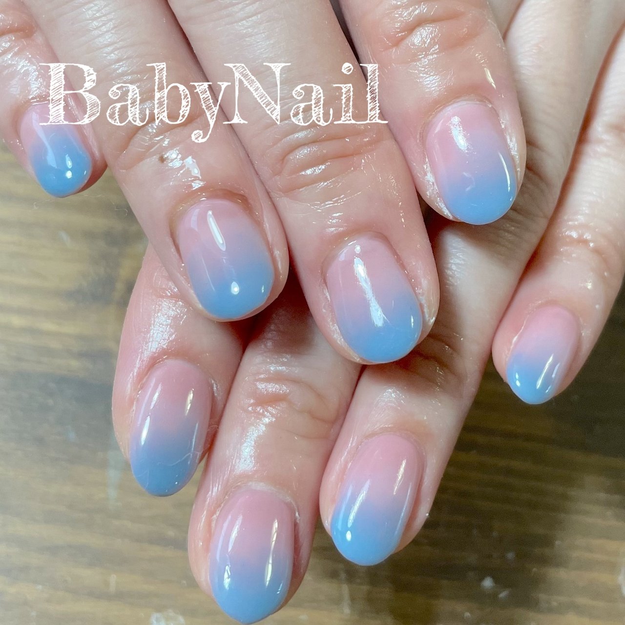 冬 オールシーズン ハンド グラデーション ショート Babynail1231のネイルデザイン No ネイルブック