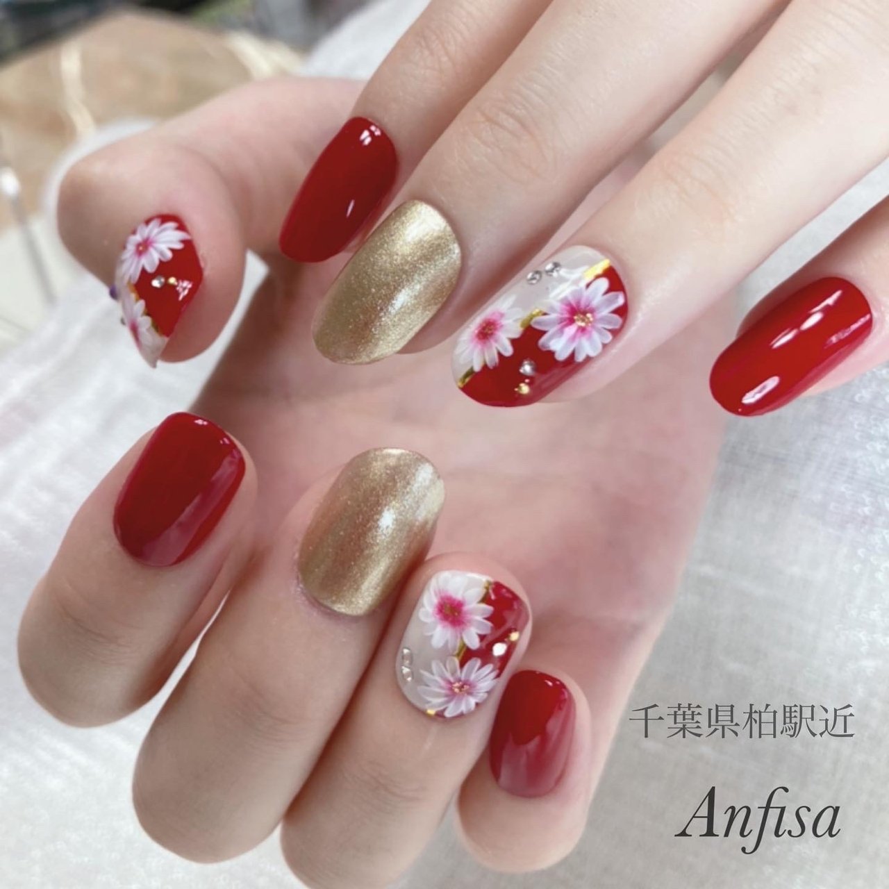 冬 成人式 卒業式 ブライダル ハンド アンフィーサのネイルデザイン No ネイルブック