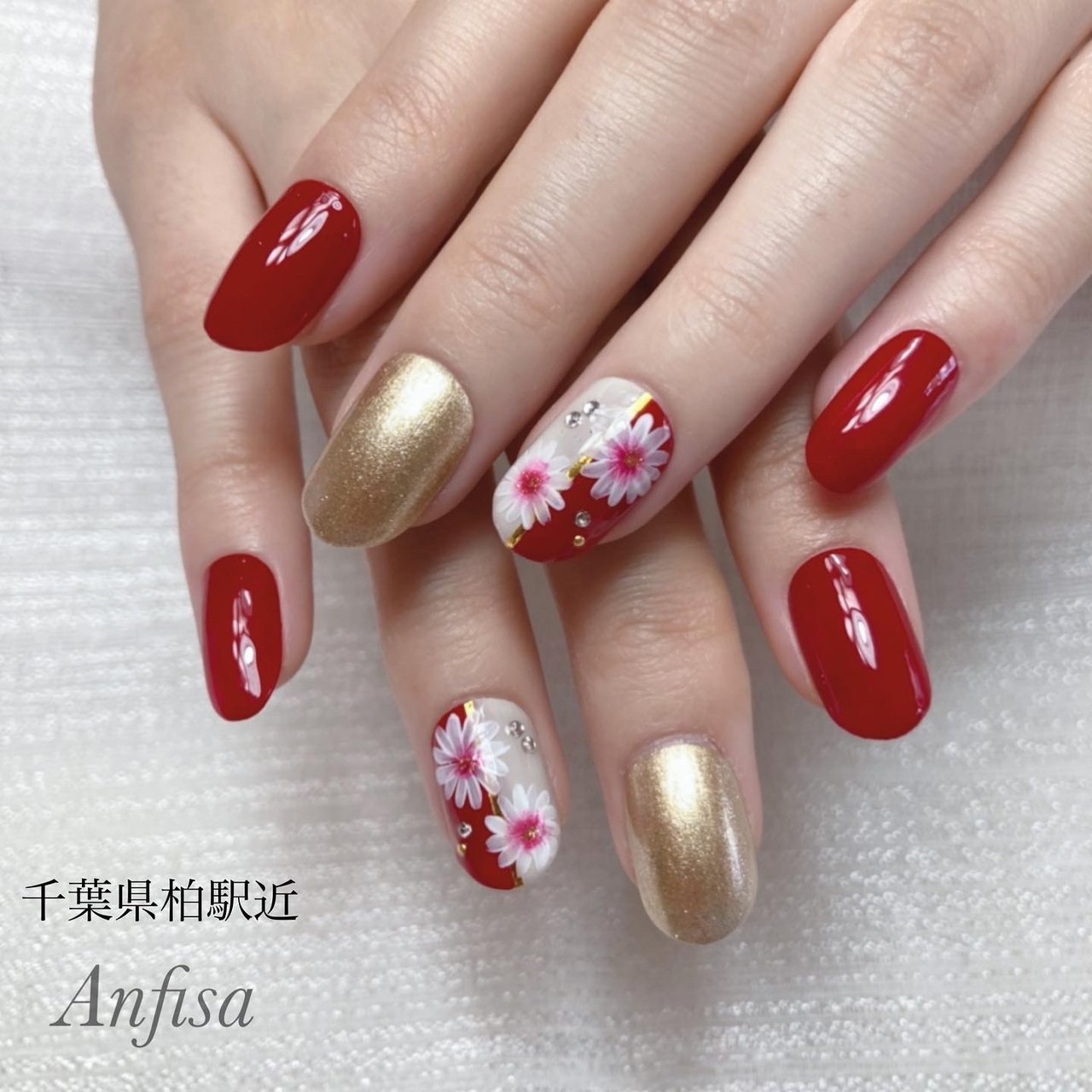 冬 成人式 卒業式 ブライダル ハンド アンフィーサのネイルデザイン No ネイルブック