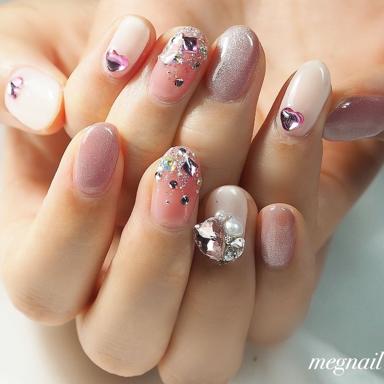 冬 クリスマス ブライダル パーティー ハンド Megnailのネイルデザイン No ネイルブック