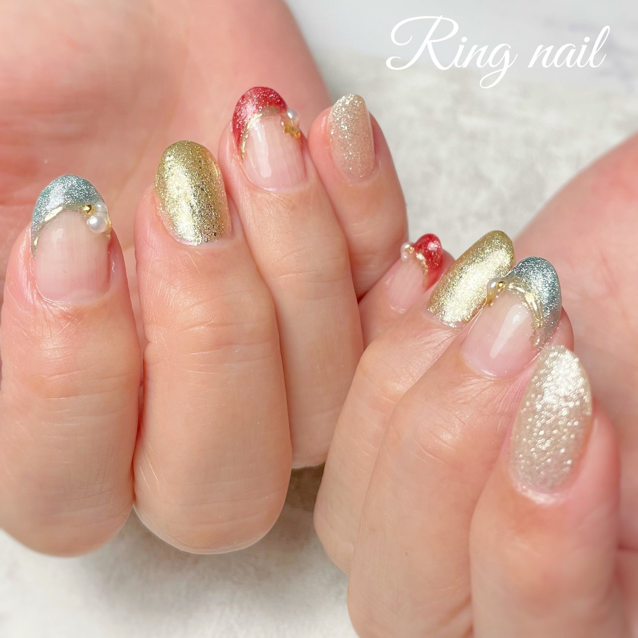 冬 クリスマス パーティー デート ハンド Ringnailのネイルデザイン No ネイルブック