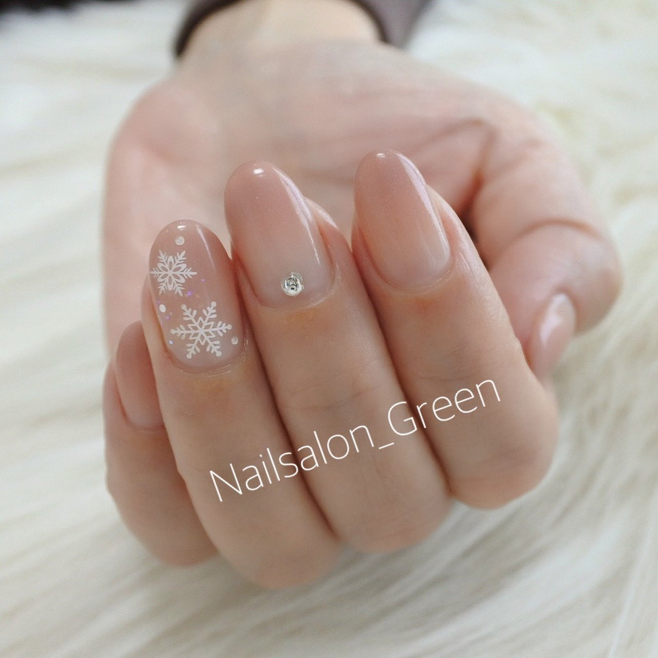 冬 クリスマス オフィス 女子会 ハンド Nailsalon Greenのネイルデザイン No ネイルブック