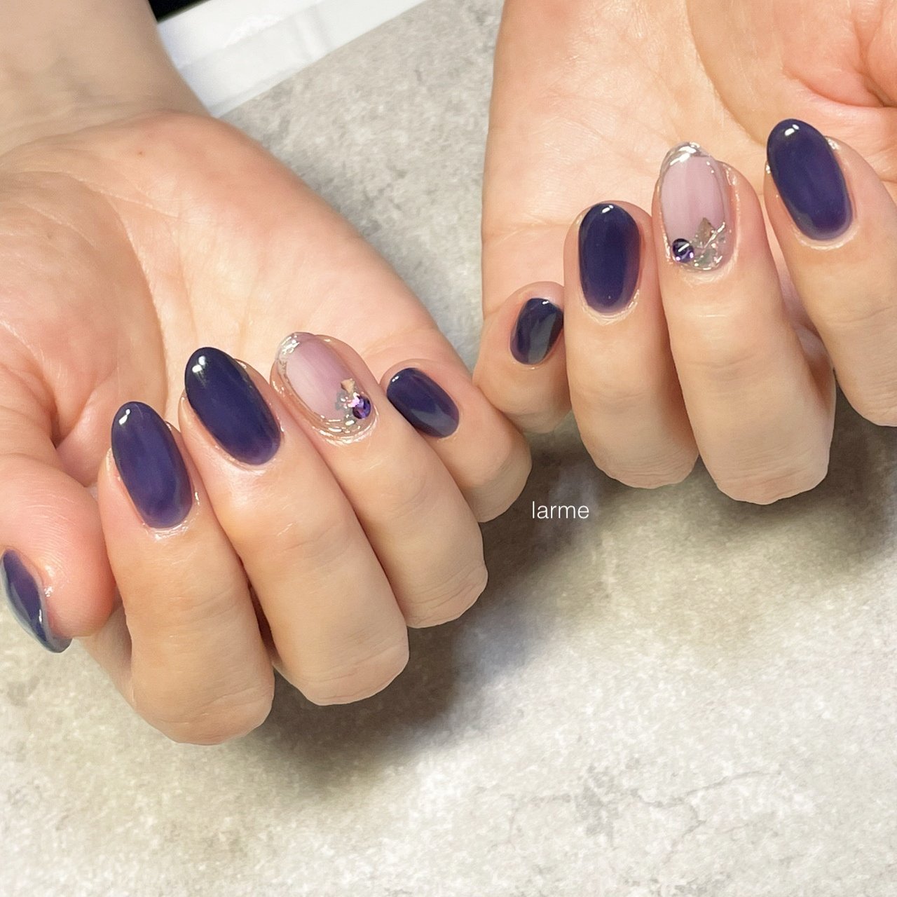 ハンド パープル Nailroomlarmeのネイルデザイン No ネイルブック