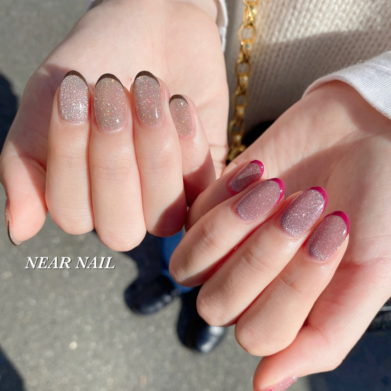 オールシーズン/ハンド/フレンチ/マグネット/パープル - NEAR NAILの 