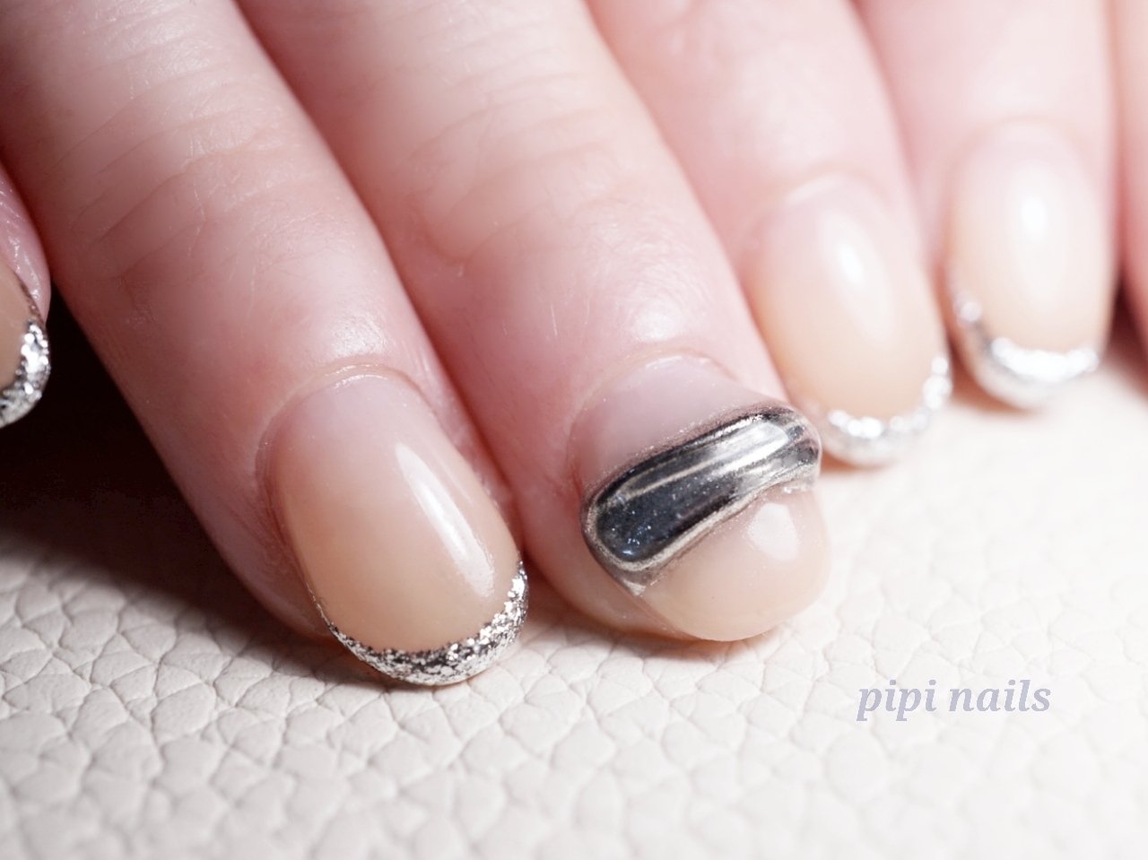 オールシーズン オフィス ブライダル ハンド シンプル 大阪府 八尾市ネイルサロン ピピネイルズ フィルイン 深爪 巻爪 地爪育成 自爪育成 トモコのネイルデザイン No ネイルブック