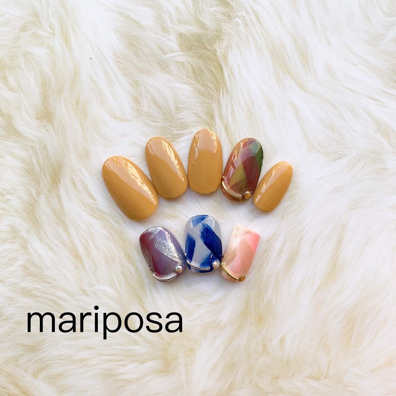 冬 お正月 成人式 ハンド シンプル Nailsalon Mariposaのネイルデザイン No ネイルブック