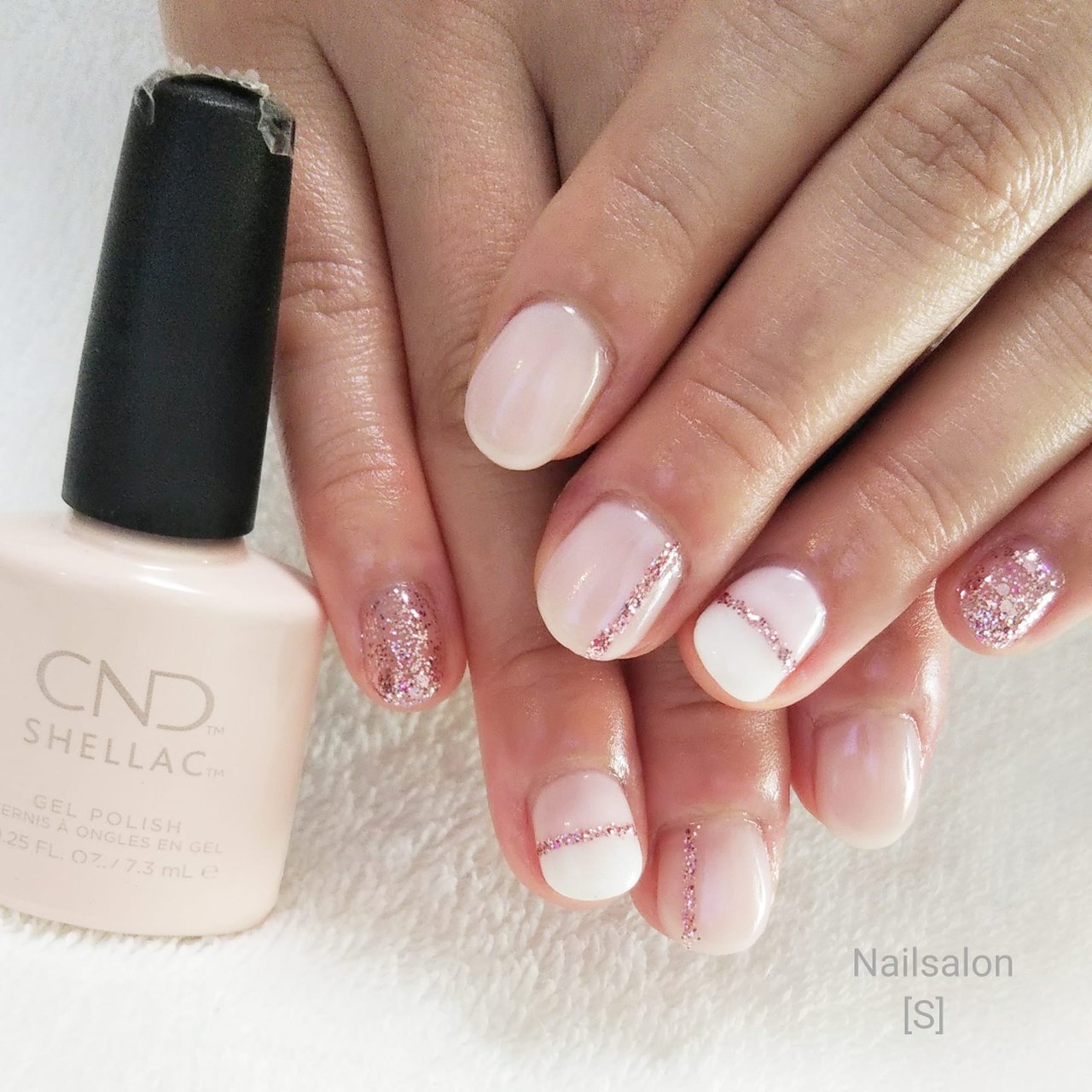 冬 オールシーズン ハンド シンプル ラメ シェラックネイル専門店 S のネイルデザイン No ネイルブック