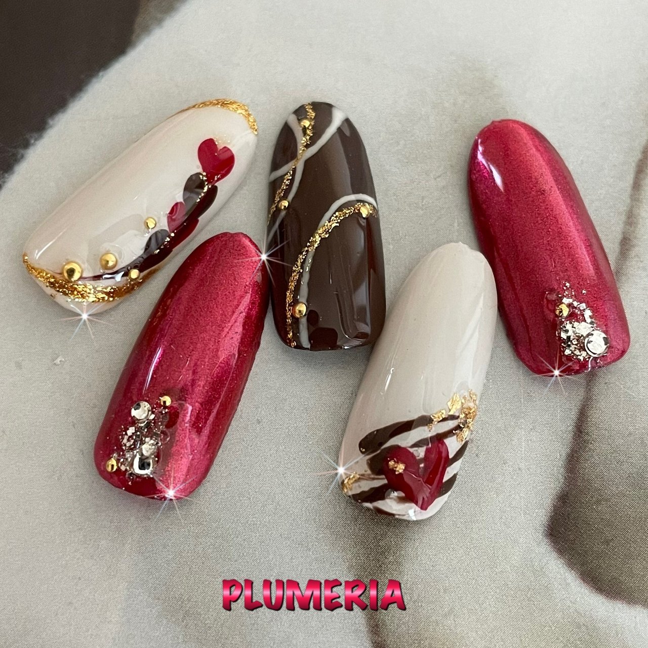 冬 クリスマス デート 女子会 ハンド Plumeria 隠れ家サロンプルメリア のネイルデザイン No ネイルブック